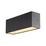 SLV Sitra L Up/Down Luce Da Parete Aluminium Grigio 24W 3060lm - 830-840 CCT | Esterni - IP65