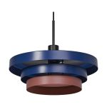 Ledvance LED Luce Pendente Decor Layers Luce Pendente Acciaio Blu | Adatto per 1x E27
