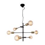 Nordlux Luce Pendente Josefine Metallo Nero | IP20 - Adatto per 6x E27