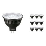 Confezione Multipack 10x Philips Master LED Faretti GU5.3 MR16 6.7W 440lm 36D - 930 Luce Calda | Miglior resa cromatica - Dimmerabile - Sostitutiva 35W