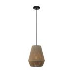 Eglo Luce Pendente Alderney Acciaio Nero | IP20 - Adatto per 1x E27 