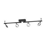 Eglo Luce da soffitto Cardillio 2 Aluminium Acciaio Nero 3.2W 400lm - 830 Luce Calda -  | IP20 