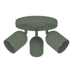 Eglo Soffitto Faretti Tilston Acciaio Verde | Adatto per 3x E14