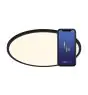 Nordlux Oja Smart 42 Luce da soffitto Metallo Nero 20W 2300lm - 827-865 Regolabile Bianca | 424mm - Wifi e Blutooth Dimmerabile
