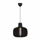 Nordlux Hazo 43 Luce Pendente Legna Nero | Adatto per 1x E27