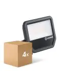 Confezione Multipack 4x Ledvance Proiettore LED Aluminium Nero 41W 6000lm 100D - 840 Bianco Freddo | IP66 - Simmetrico