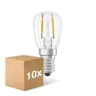 Confezione Multipack 10x Ledvance Speciale LED E14 T26 Filamento Chiara 1.3W 110lm - 827 Bianco Molto Caldo | Sostitutiva 12W
