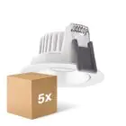 Confezione Multipack 5x Ledvance LED  SPOT ADJUST Aluminium  8W 680lm 36D - 930 Luce Calda -  | Ritaglio 68mm - IP20 - Miglior Resa Cromatica -  Dimmerabile